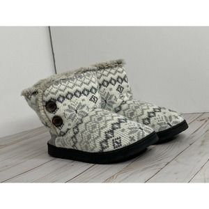 Dearfoams Ladies' Sweater Knit Bootie  size US 7/8